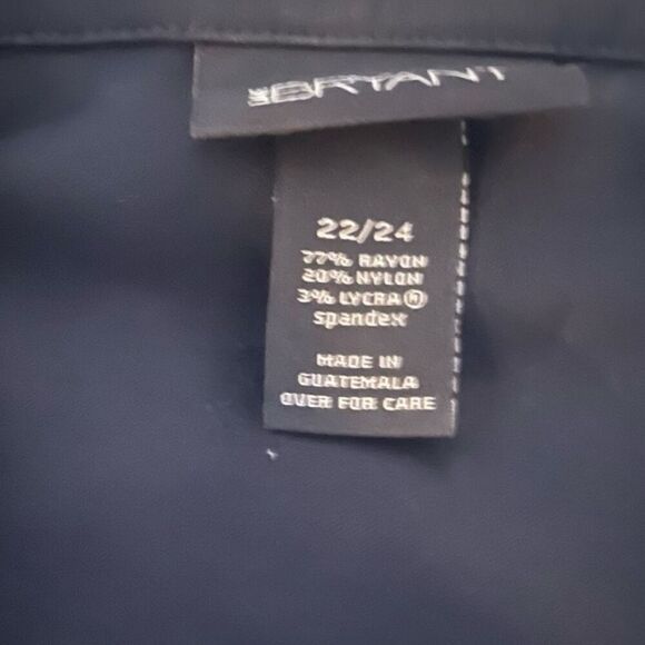 Lane Bryant Plus Size Black Cotton Zipper Closure Casual Jacket Size 3X Utility - Picture 5 of 5